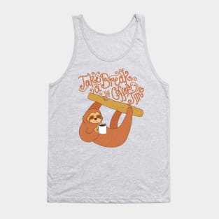 Sloth need coffee too Tank Top